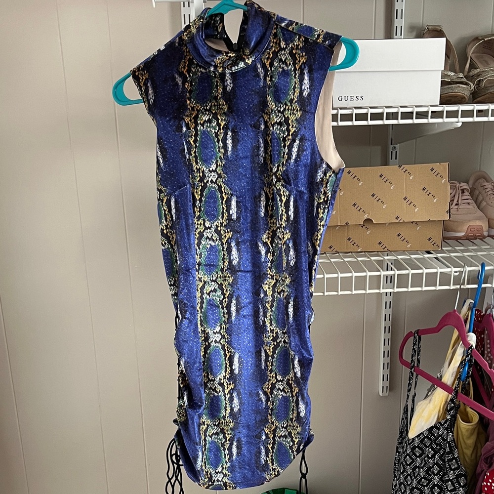 PrettyLittleThing Multicolor Snake Print Dress